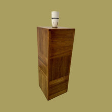 Load image into Gallery viewer, Original 1950s/60s Large Italian Walnut Marquetry Table Lamp And Shade