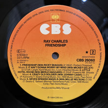 Load image into Gallery viewer, Ray Charles - Friendship - Vinyl LP - CBS26060 - Wille Nelson Johnny Cash EX/VG+