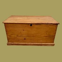 Load image into Gallery viewer, Beautiful Antique Rustic Stripped Pine Blanket Box Chest Trunk