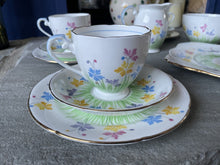 Load image into Gallery viewer, Vintage Hand Painted Royal Grafton Bone China Tea Set Spring Flowers Easter