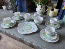 Load image into Gallery viewer, Vintage Hand Painted Royal Grafton Bone China Tea Set Spring Flowers Easter