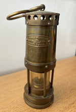 Load image into Gallery viewer, Small Miners Lamp E.Thomas &amp; Williams Ltd, Cambrian No HS319 Brass 6” Tall