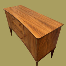 Load image into Gallery viewer, Stunning Mid Century Compact 4ft 6” Walnut Sideboard Gimson And Slater Vesper