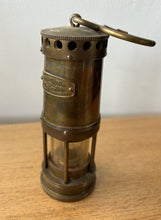 Load image into Gallery viewer, Small Miners Lamp E.Thomas &amp; Williams Ltd, Cambrian No HS319 Brass 6” Tall