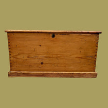 Load image into Gallery viewer, Beautiful Antique Rustic Stripped Pine Blanket Box Chest Trunk