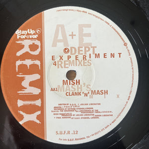 A+E Dept - Experiment 4 - Remixes - 12” Vinyl Single - 1999 - Acid Techno EX