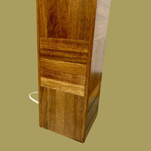 Load image into Gallery viewer, Original 1950s/60s Large Italian Walnut Marquetry Table Lamp And Shade