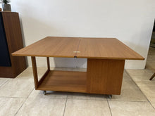 Load image into Gallery viewer, Mid Century McIntosh Tristor Metamorphic Teak Coffee Table Cocktail Trolley