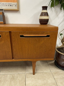 Original Retro Mid Century 1960s Teak Sideboard Credenza Media Unit