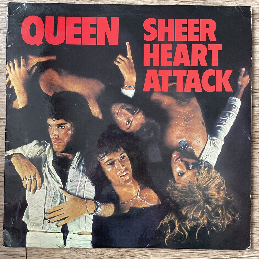 Queen - Sheer Heart Attack 1974 2nd UK Press Vinyl LP 3U/4U EX+/EX-