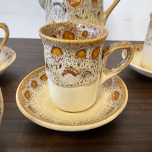 Load image into Gallery viewer, Mid Century Fosters Honeycomb Blonde Part Coffee Set Pot Cups Jug Etc