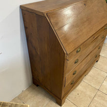 Load image into Gallery viewer, Large Rustic Antique Victorian Danish Oak Bureau Desk Drawers