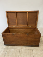 Load image into Gallery viewer, Large Victorian Camphor Wood Blanket Box Chest Trunk Coffee Table