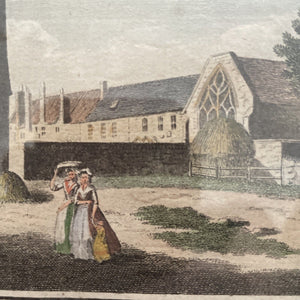 Original antique print, BLACKFRIARS, NEWCASTLE, NORTHUMBERLAND, Boswell, 1786