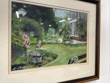 Load image into Gallery viewer, Original Pastel Drawing Of A Garden In Summertime Edward Jackson North Shields