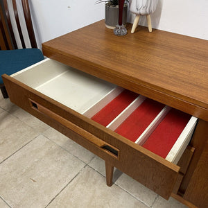 Original Retro Mid Century 1960s Teak Sideboard Credenza Media Unit