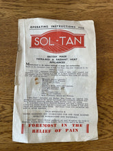 Load image into Gallery viewer, Vintage Medical Sol-Tan Medical Ultra Violet Heat Lamp Tested Boxed