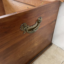 Load image into Gallery viewer, Large Victorian Camphor Wood Blanket Box Chest Trunk Coffee Table