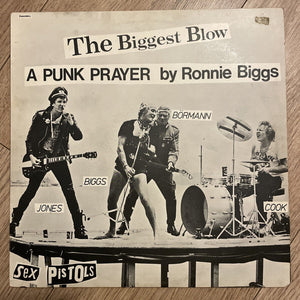 SEX PISTOLS 12" Single THE BIGGEST BLOW /MY WAY 1st UK PRESS EX+/EX- 1978