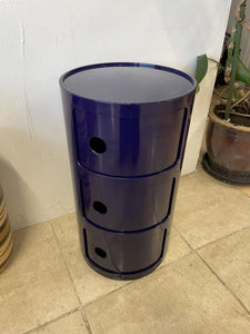 Kartell Componibili Storage Unit Post Modern By Anna Castelli Ferrieri Blue