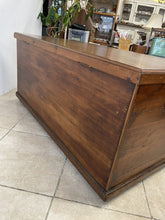 Load image into Gallery viewer, Large Victorian Camphor Wood Blanket Box Chest Trunk Coffee Table