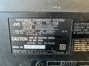 JVC PC-V88 Portable Component System Boombox 3D Hyper Bass Ghetto Blaster