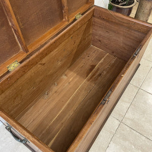 Large Victorian Camphor Wood Blanket Box Chest Trunk Coffee Table