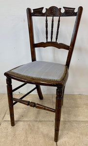 Pair Of Antique Matching Victorian Bedroom Occasional Chairs