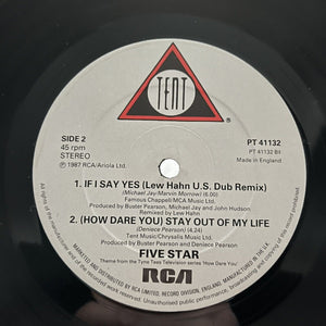 Five Star - Stay Out My Life 12” Vinyl Single VG+/Ex Disco 1987