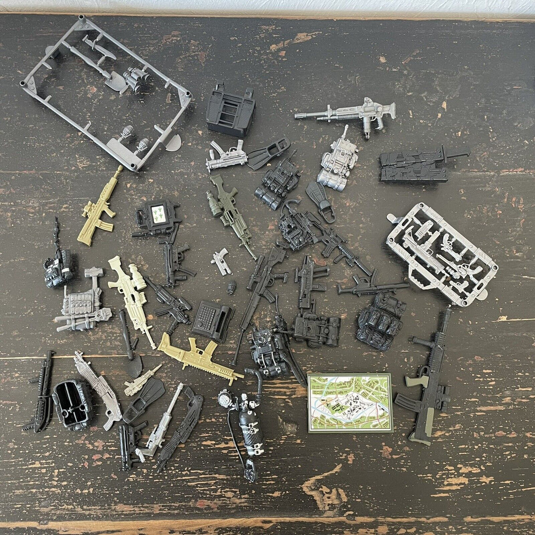 Job Lot Of Lanard Corps Chap Mei figures and accessories weapons bike