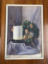 Load image into Gallery viewer, Small Original Antique Watercolour Still Life Painting Signed William Laird 1910