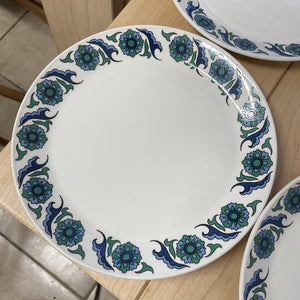 Set of 8x Retro 1960s Johnson Brothers Snowhite 9” Salad Luncheon Plates