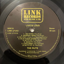 Load image into Gallery viewer, The Ruts Live and Loud!! 15 Track Vinyl LP Rare Punk EX+/VG 1987