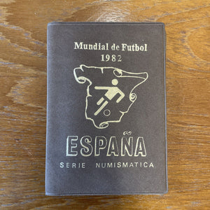 World Cup 82 Spain 'Espana Mundial' 1982 Coin Set in Calfskin Folder