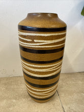 Load image into Gallery viewer, Mid Century Large West German Scheurich Keramik Pottery Floor Vase 45cm 517-45