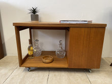 Load image into Gallery viewer, Mid Century McIntosh Tristor Metamorphic Teak Coffee Table Cocktail Trolley