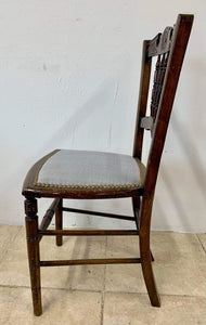 Pair Of Antique Matching Victorian Bedroom Occasional Chairs