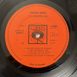 MARRYING MAIDEN - ITS A BEAUTIFUL DAY UK STEREO CBS Vinyl LP S64065 A1/B1 VG+