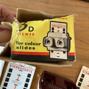 Vintage Boxed Stereoclic Junior Viewer with 3 Cards.