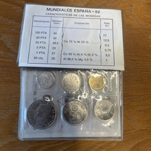 Load image into Gallery viewer, World Cup 82 Spain &#39;Espana Mundial&#39; 1982 Coin Set in Calfskin Folder