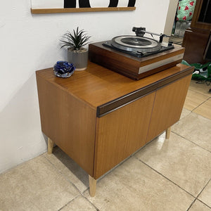 Small G Plan Teak Record Cabinet Small Sideboard On Tapered Wooden Legs