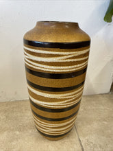 Load image into Gallery viewer, Mid Century Large West German Scheurich Keramik Pottery Floor Vase 45cm 517-45