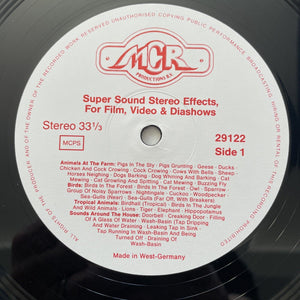 SUPER SOUND STEREO EFFECTS (Movies, Video, Dia-Shows) 2xLP Vinyl - NM/EX