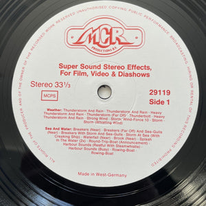 SUPER SOUND STEREO EFFECTS (Movies, Video, Dia-Shows) 2xLP Vinyl - NM/EX