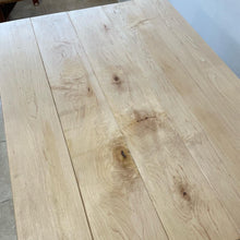 Load image into Gallery viewer, Reclaimed Solid Oak Farmhouse Kitchen Dining Table Solid Maple Top F&amp;B Downpipe