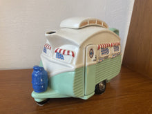 Load image into Gallery viewer, NEW The Teapottery Teapot Touring Caravan Green 2nd Quality Limited Edition