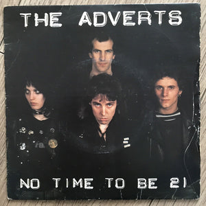 The Adverts No Time To Be 21 Original 7” Single BR 1 Ex+/VG The Damned Buzzcocks