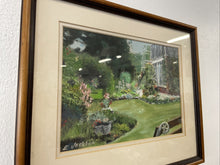 Load image into Gallery viewer, Original Pastel Drawing Of A Garden In Summertime Edward Jackson North Shields