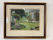 Load image into Gallery viewer, Original Pastel Drawing Of A Garden In Summertime Edward Jackson North Shields