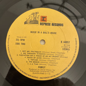 FAMILY MUSIC IN A DOLLS HOUSE Vinyl LP Stereo K 44057 UK PRESS EX/VG+
